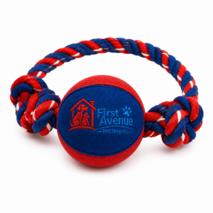 Rope Tug Dog Toy with Ball – Interactive Chew & Fetch Toy