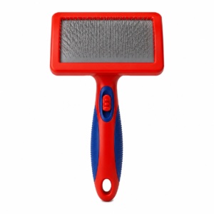 Dual-Sided Pet Slicker Grooming Brush – Self-Cleaning Deshedding & Massage Brush