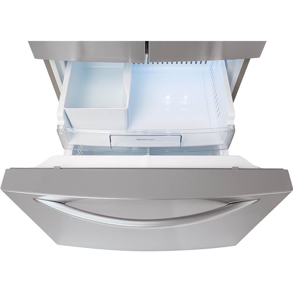 LG LFDS22520S 22 Cu. Ft. Stainless French Door Refrigerator - Image 2