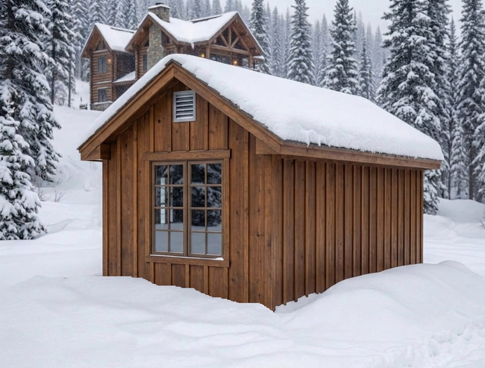 Executive Estate Insulated Dog House and Kennel With Storage Room 10' x 24' - Image 3