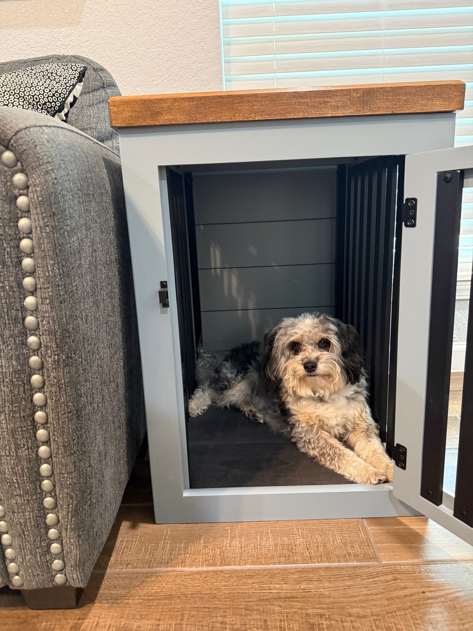 Small Dog Crate End Table - Image 14