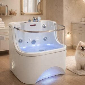 Professional Dog Spa Bathtub with LED Light Therapy and Air‑Bubble Bath System