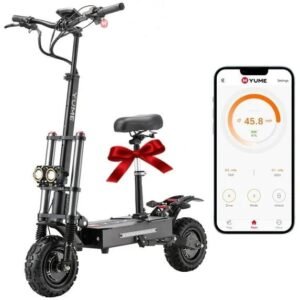 M YUME SCOOTER Y11+ Dual Motors 6000W 50 Miles Long Range and 50 mph Fastests Electric Scooters for Adults