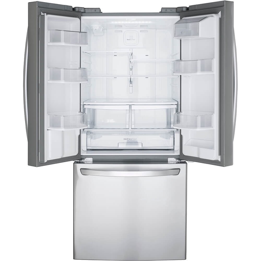 LG LFDS22520S 22 Cu. Ft. Stainless French Door Refrigerator - Image 4