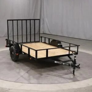 6×10 Single Axle Utility Trailer – Wood Floor &amp; LED Lights UK Fast Gas