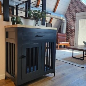Medium Dog Crate with Drawer