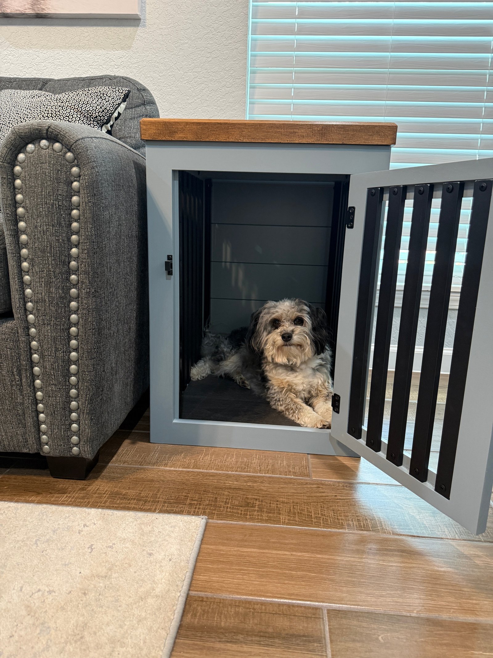 Small Dog Crate End Table - Image 17