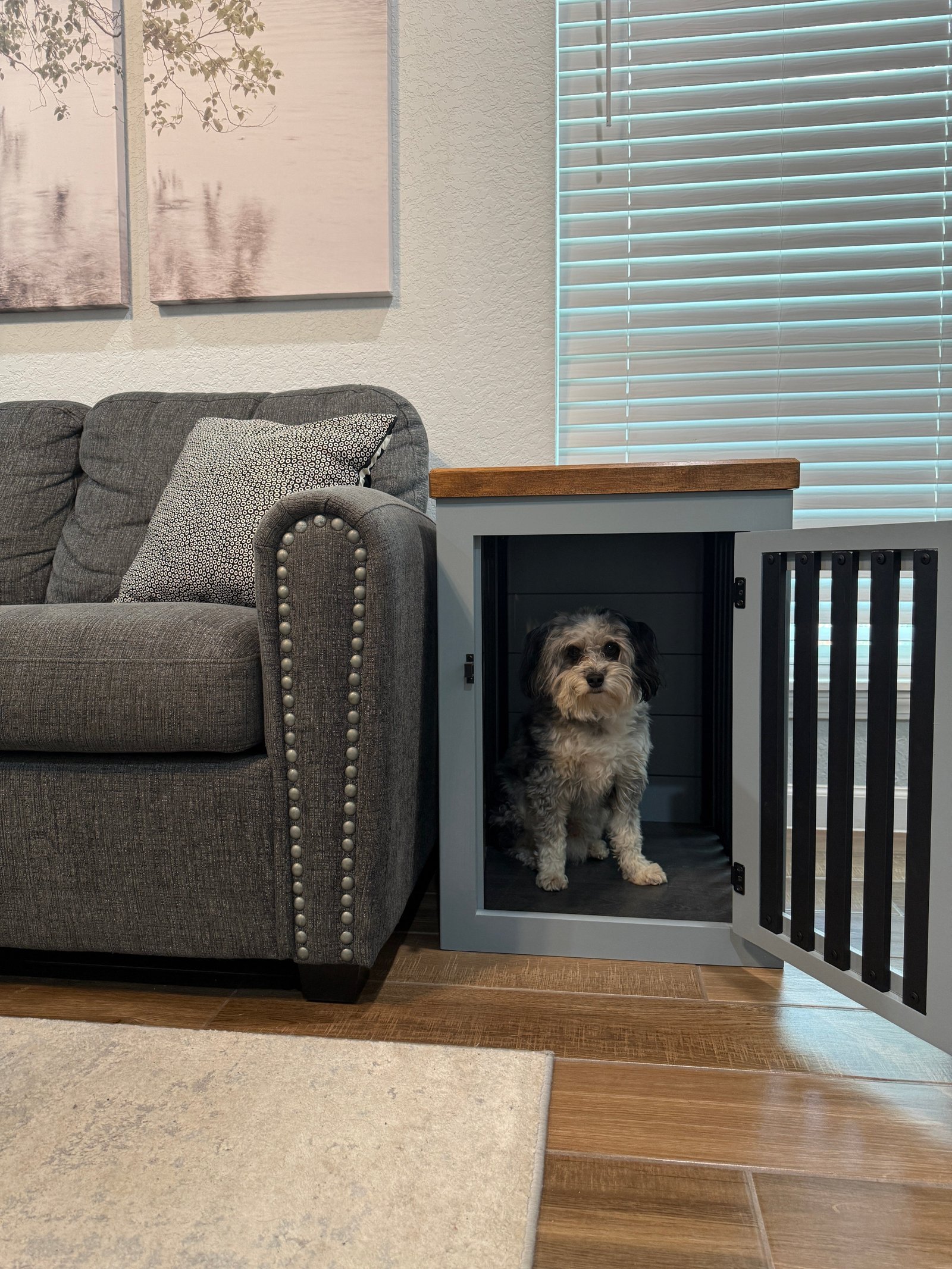 Small Dog Crate End Table - Image 18