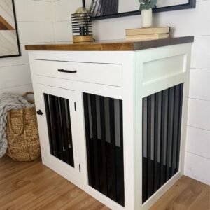 Large Dog Crate with Drawer